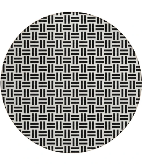 Addison Chantille ACN978-Black 8 ft. X 8 ft. Round Rug