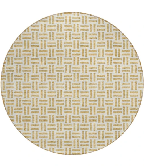 Addison Chantille ACN978-Gold 8 ft. X 8 ft. Round Rug