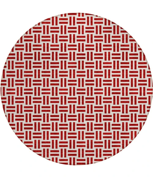 Addison Chantille ACN978-Red 8 ft. X 8 ft. Round Rug