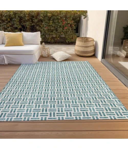Addison Chantille ACN978-Teal 10 ft. X 14 ft. Rectangle Rug