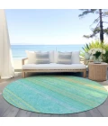 Addison Chantille ACN979-Aqua 8 ft. X 8 ft. Round Rug