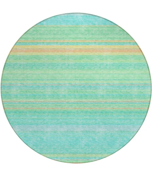 Addison Chantille ACN979-Aqua 8 ft. X 8 ft. Round Rug