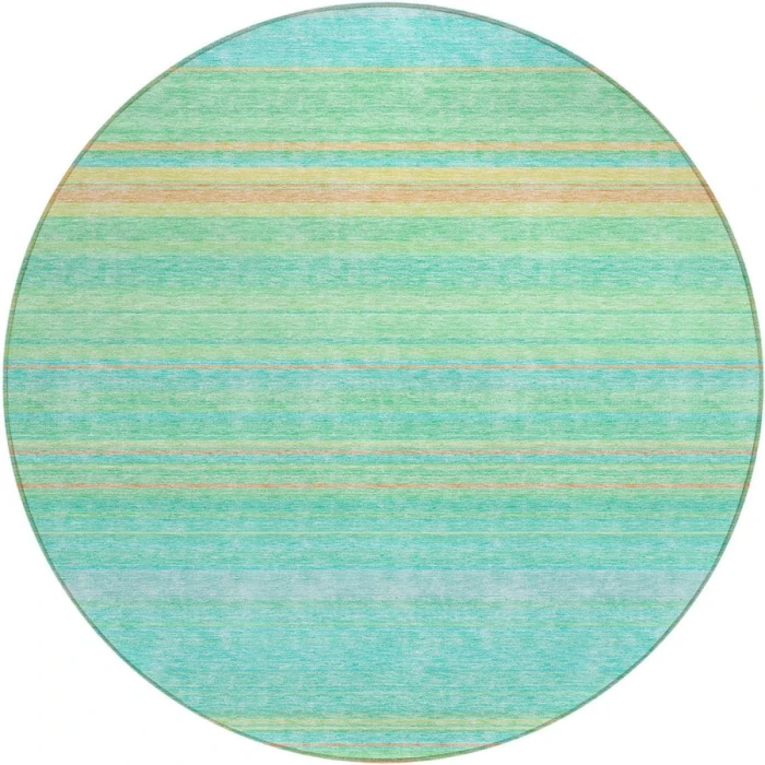 Addison Chantille ACN979-Aqua 8 ft. X 8 ft. Round Rug