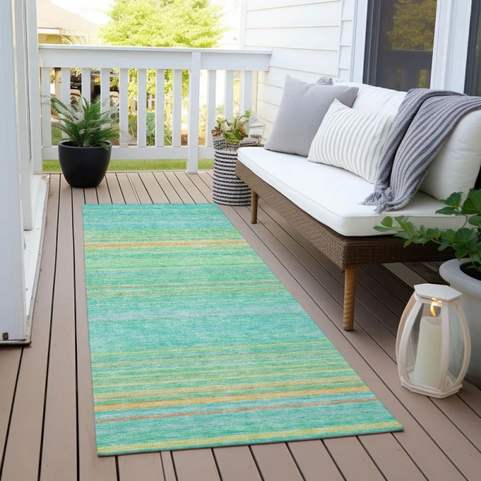 Addison Chantille ACN979-Aqua 2 ft. 3 in. X 7 ft. 6 in. Rectangle Rug