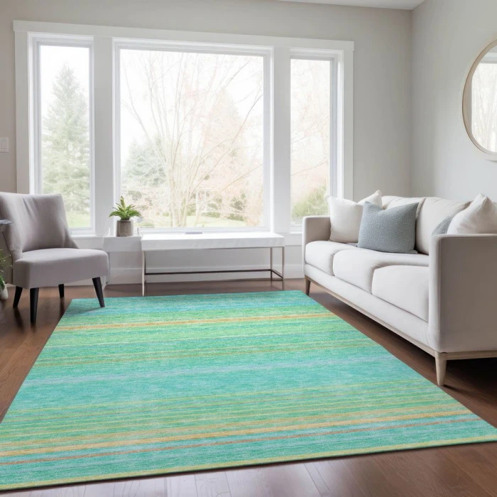 Addison Chantille ACN979-Aqua 5 ft. X 7 ft. 6 in. Rectangle Rug