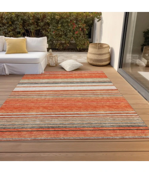 Addison Chantille ACN979-Coral 5 ft. X 7 ft. 6 in. Rectangle Rug