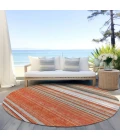 Addison Chantille ACN979-Coral 8 ft. X 8 ft. Round Rug