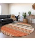 Addison Chantille ACN979-Coral 8 ft. X 8 ft. Round Rug
