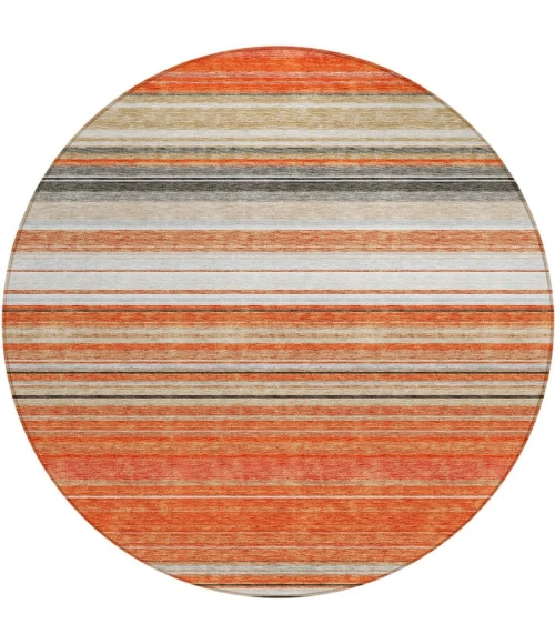 Addison Chantille ACN979-Coral 8 ft. X 8 ft. Round Rug