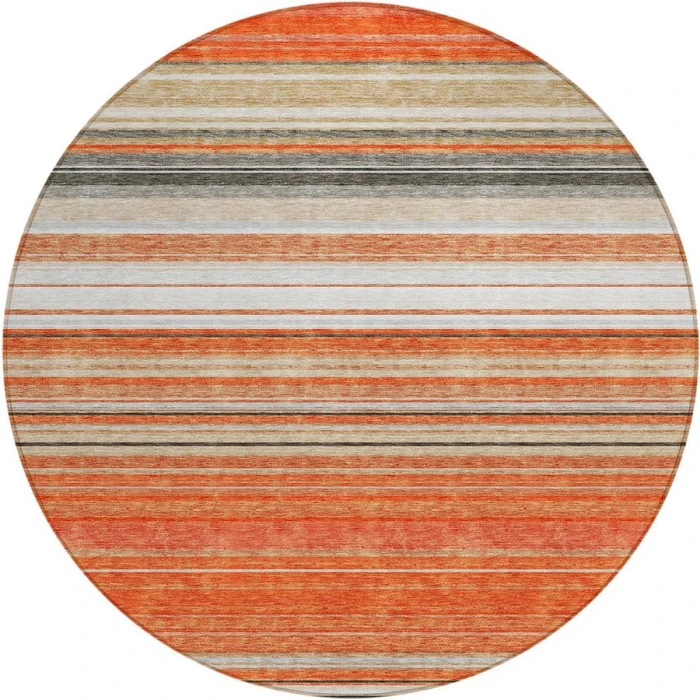 Addison Chantille ACN979-Coral 8 ft. X 8 ft. Round Rug