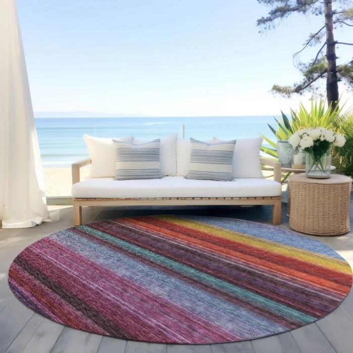 Addison Chantille ACN979-Lavender 8 ft. X 8 ft. Round Rug