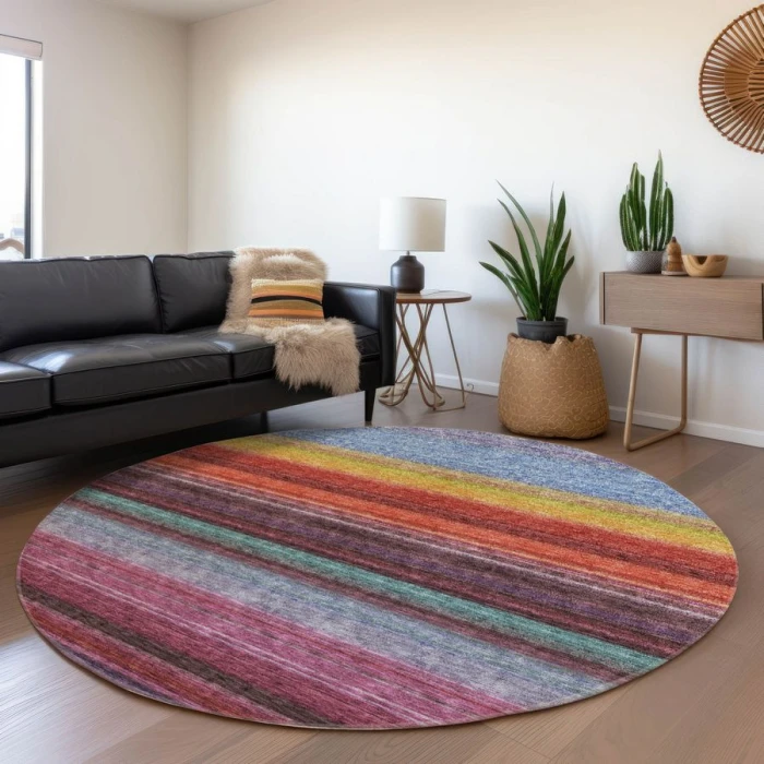 Addison Chantille ACN979-Lavender 8 ft. X 8 ft. Round Rug