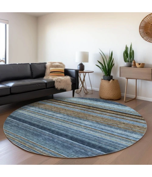 Addison Chantille ACN979-Navy 8 ft. X 8 ft. Round Rug