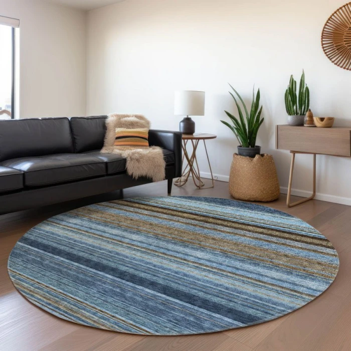Addison Chantille ACN979-Navy 8 ft. X 8 ft. Round Rug