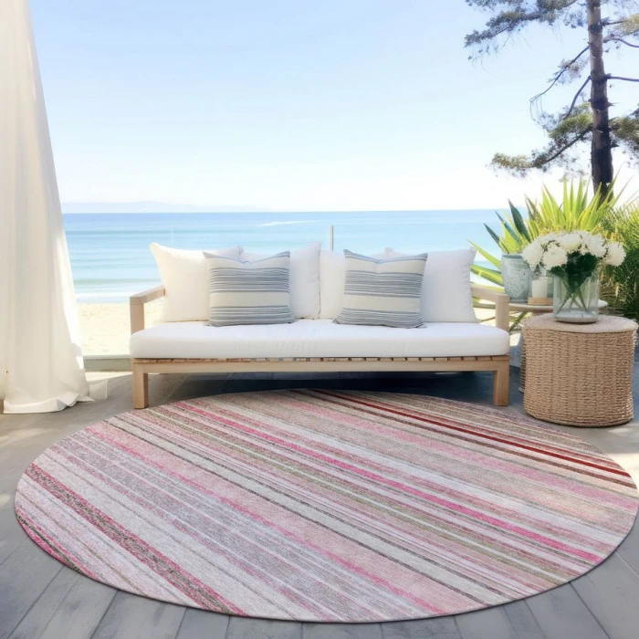 Addison Chantille ACN979-Pink 8 ft. X 8 ft. Round Rug