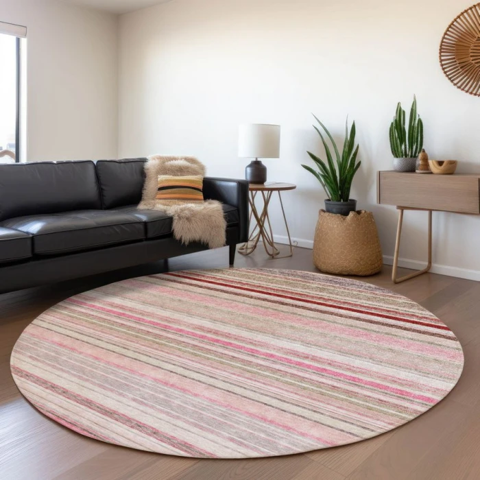 Addison Chantille ACN979-Pink 8 ft. X 8 ft. Round Rug