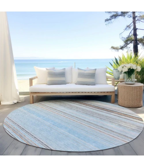 Addison Chantille ACN979-Sky 8 ft. X 8 ft. Round Rug