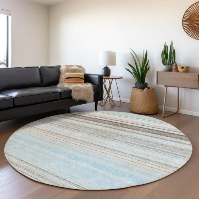 Addison Chantille ACN979-Sky 8 ft. X 8 ft. Round Rug