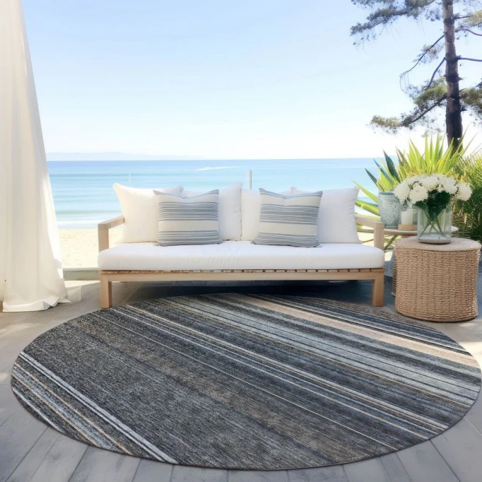Addison Chantille ACN979-Taupe 8 ft. X 8 ft. Round Rug