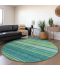 Addison Chantille ACN979-Teal 8 ft. X 8 ft. Round Rug