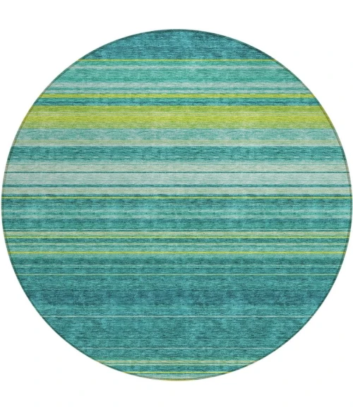 Addison Chantille ACN979-Teal 8 ft. X 8 ft. Round Rug