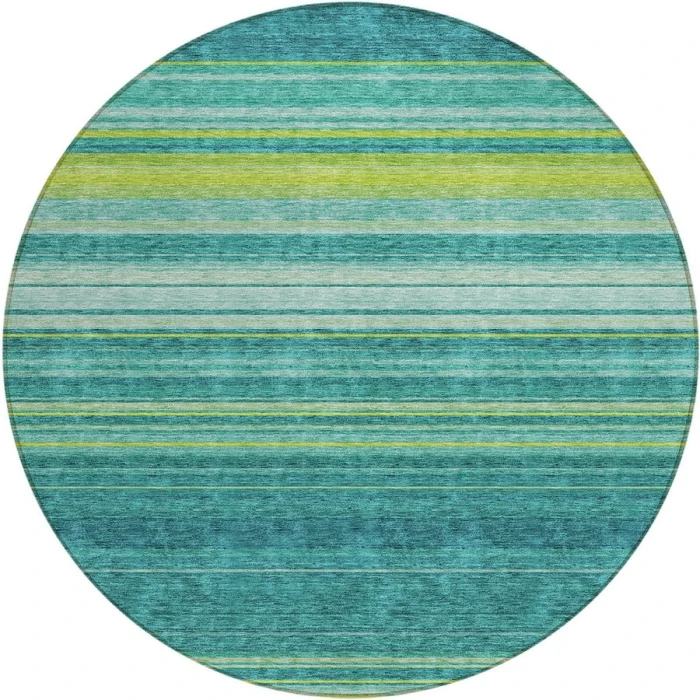 Addison Chantille ACN979-Teal 8 ft. X 8 ft. Round Rug