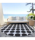 Addison Chantille ACN980-Black 8 ft. X 8 ft. Round Rug