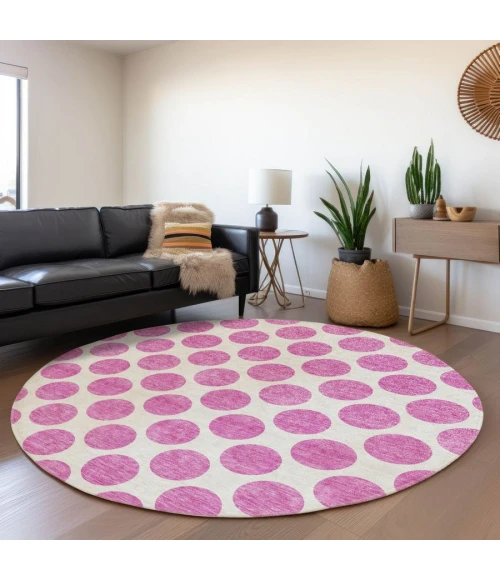 Addison Chantille ACN980-Blush 8 ft. X 8 ft. Round Rug