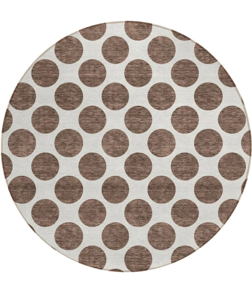 Addison Chantille ACN980-Brown 8 ft. X 8 ft. Round Rug
