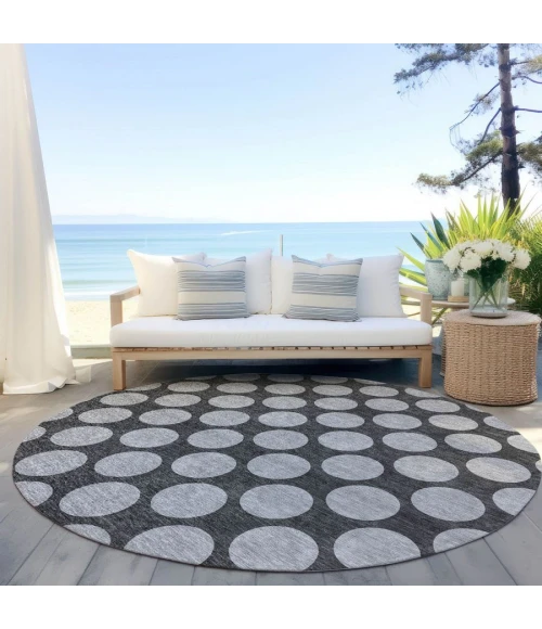 Addison Chantille ACN980-Charcoal 8 ft. X 8 ft. Round Rug