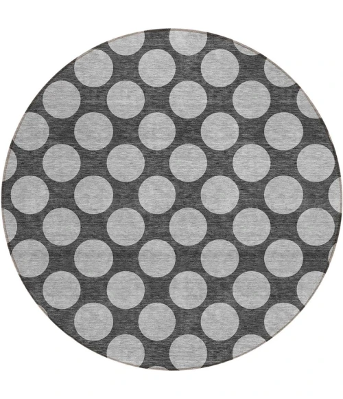 Addison Chantille ACN980-Charcoal 8 ft. X 8 ft. Round Rug