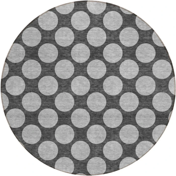 Addison Chantille ACN980-Charcoal 8 ft. X 8 ft. Round Rug
