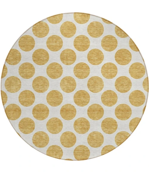 Addison Chantille ACN980-Gold 8 ft. X 8 ft. Round Rug