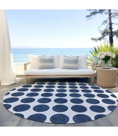 Addison Chantille ACN980-Navy 8 ft. X 8 ft. Round Rug