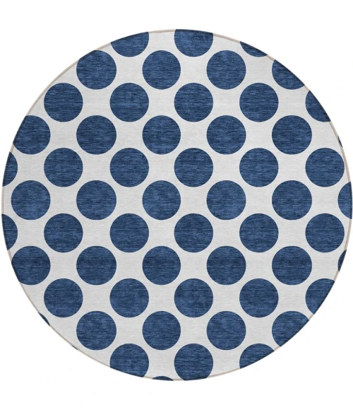Addison Chantille ACN980-Navy 8 ft. X 8 ft. Round Rug