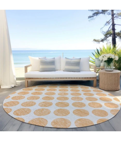 Addison Chantille ACN980-Peach 8 ft. X 8 ft. Round Rug
