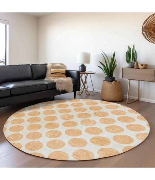 Addison Chantille ACN980-Peach 8 ft. X 8 ft. Round Rug