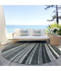 Addison Chantille ACN981-Black 8 ft. X 8 ft. Round Rug