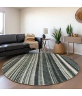 Addison Chantille ACN981-Black 8 ft. X 8 ft. Round Rug