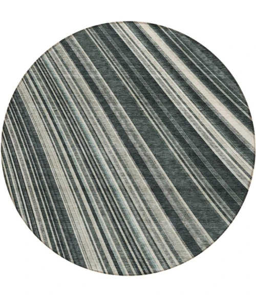 Addison Chantille ACN981-Black 8 ft. X 8 ft. Round Rug
