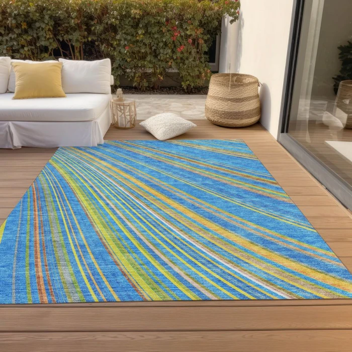 Addison Chantille ACN981-Denim 8 ft. X 10 ft. Rectangle Rug