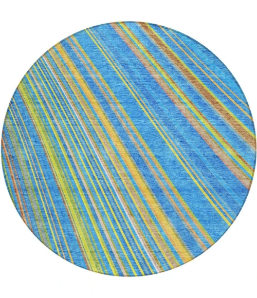 Addison Chantille ACN981-Denim 8 ft. X 8 ft. Round Rug