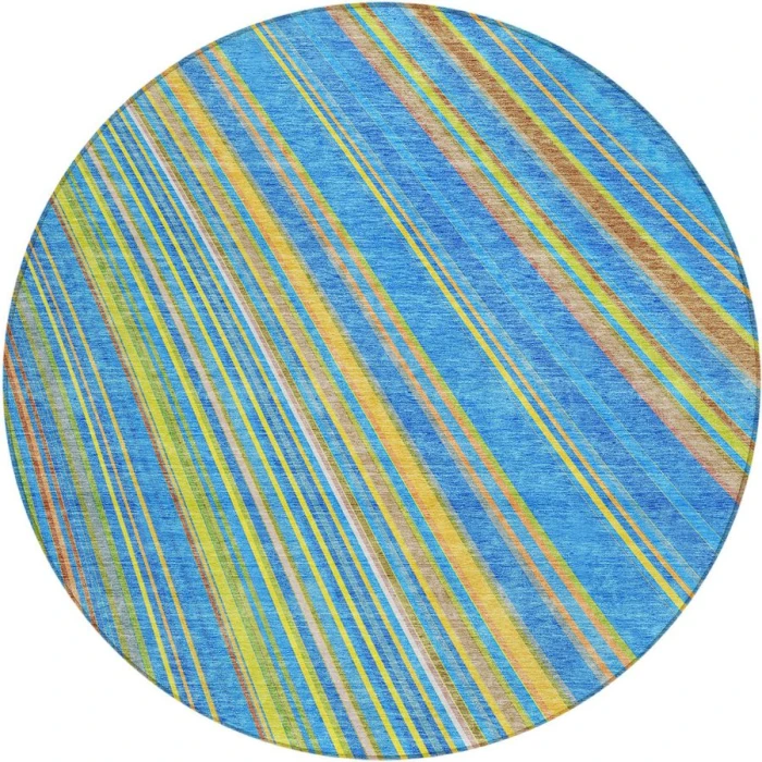 Addison Chantille ACN981-Denim 8 ft. X 8 ft. Round Rug