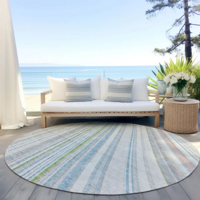 Addison Chantille ACN981-Ivory 8 ft. X 8 ft. Round Rug