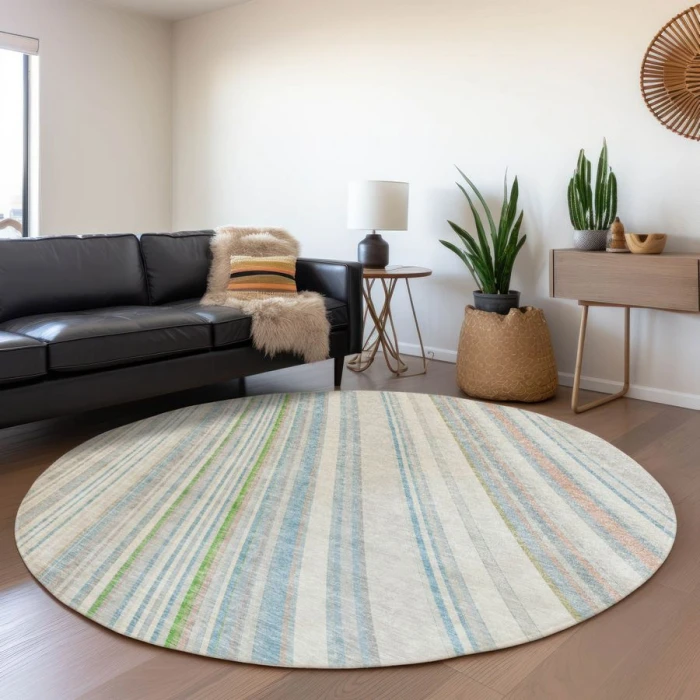Addison Chantille ACN981-Ivory 8 ft. X 8 ft. Round Rug