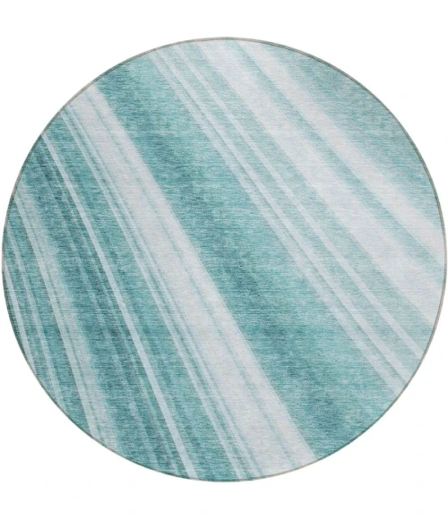 Addison Chantille ACN981-Teal 8 ft. X 8 ft. Round Rug