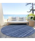 Addison Chantille ACN982-Denim 8 ft. X 8 ft. Round Rug