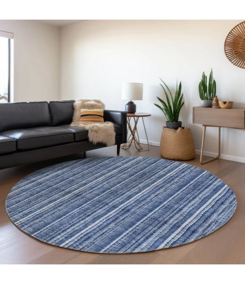 Addison Chantille ACN982-Denim 8 ft. X 8 ft. Round Rug