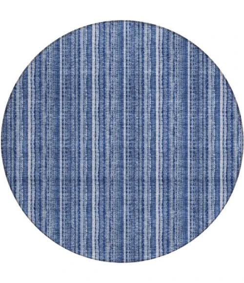 Addison Chantille ACN982-Denim 8 ft. X 8 ft. Round Rug