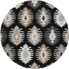 Addison Chantille ACN983-Black 8 ft. X 8 ft. Round Rug